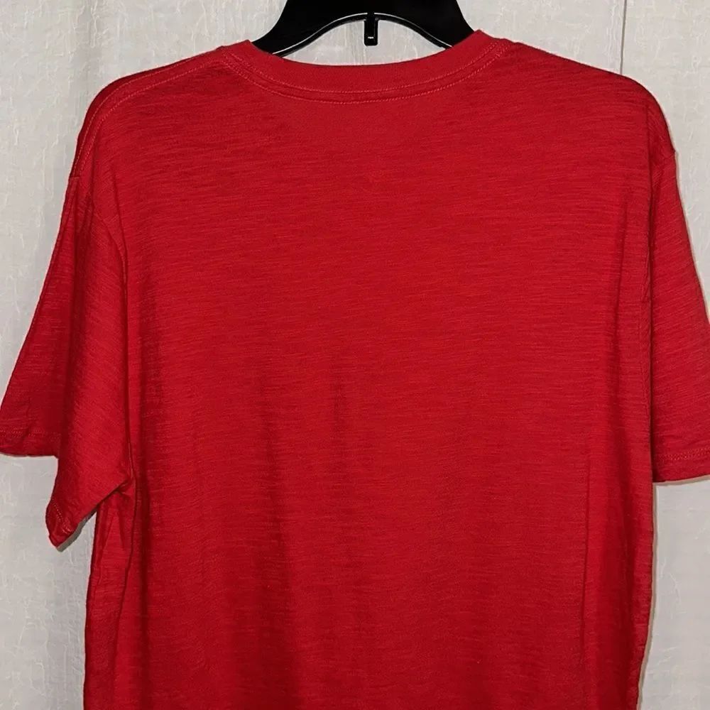GAP L Clubhouse Modern Red LIVED-IN RODE’ “LIVE TO ROW ROW TO LIVE” Short Sl Tee - Picture 6 of 10